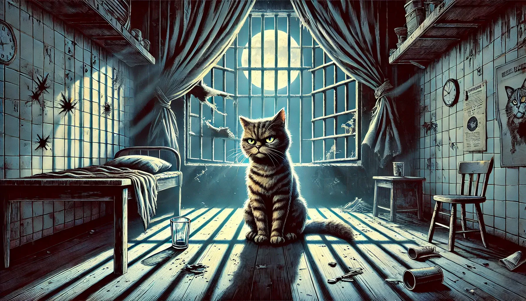 Trapped in Despair: Confessions of a Tormented Tabby Cat